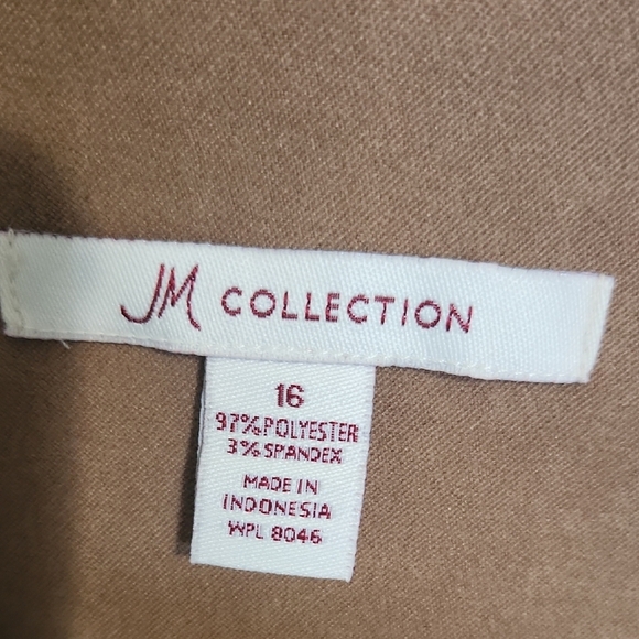 JM Collection Women's Tan Blazer - Picture 2 of 2